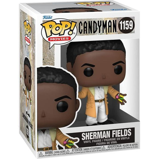 Be careful how many times you say his name…. He moves through mirrors to find his victims and it's not just a story. Capture Pop! Sherman Fields for your Candyman collection today. Vinyl figure is approximately 4-inches tall.