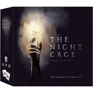 The Night Cage is a cooperative, horror-themed tile placement game that traps 1-5 lost souls within another wordly labyrinth of eternal darkness. Equipped with nothing but dim candles, you must work together to explore the maze and escape. To win, players must each collect a Key, find a Gate, and escape as a group. But escape wont be easy.The weak glow of your candle sheds light on only a small area of the maze at a time. As players move, new pathways are revealed while old ones disappear forever into the d