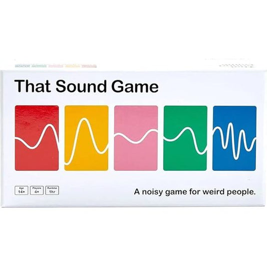 hat Sound Game is a fast paced, interactive and very noisy party game. The goal is to get your team to guess as many answers on the category cards as they can in a minute. Use any combination of sounds and movements, but your hands must be behind your back. You also get Lifelines. Use them strategically to help you win.

- The world's first sound-based party game.
- Great for teenagers, families and adults.
- Perfect for large groups of people and only takes 5 minutes to learn.
- A simple party game with a