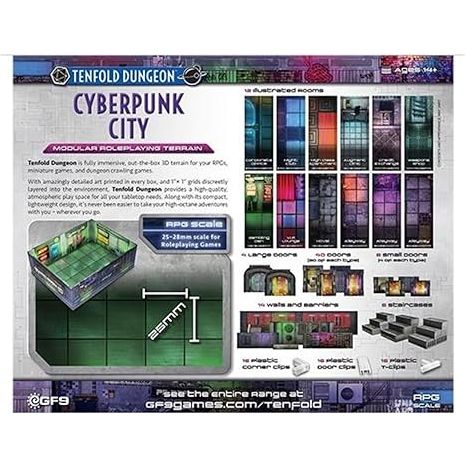 Gale Force Nine: Tenfold Dungeon: Cyberpunk City | Galactic Toys & Collectibles