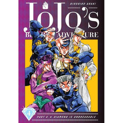 A multigenerational tale of the heroic Joestar family and their never-ending battle against evil!

The legendary Shonen Jump series is now available in deluxe hardcover editions featuring color pages! JoJo’s Bizarre Adventure is a groundbreaking manga famous for its outlandish characters, wild humor and frenetic battles.

Rohan Kishibe is a madman! The incredibly talented comics artist is not just a popular mangaka but also a Stand user! What’s the secret of Rohan’s Stand? And will Koichi Hirose survive his