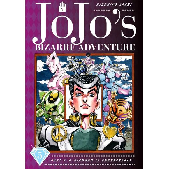 A multigenerational tale of the heroic Joestar family and their never-ending battle against evil!

The legendary Shonen Jump series is now available in deluxe hardcover editions featuring color pages! JoJo’s Bizarre Adventure is a groundbreaking manga famous for its outlandish characters, wild humor and frenetic battles.

Yoshikage Kira’s true identity is revealed! The serial killer lurks around Morioh, killing as he pleases and enjoying a quiet life. But his secretive existence is slowly but surely coming