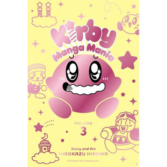 Kirby and friends get up to yummy hijinks in this delightful manga collection.

Join Kirby and his Dream Land friends as they go on zany adventures in manga form!

Jump into Dream Land with Kirby and gobble up some fun! Everyone’s favorite pink puff teams up with his friends to keep arch-frenemy King Dedede in line. Fans of all ages can enjoy this collection of classic Kirby comics—just take a deep breath and hop on in!