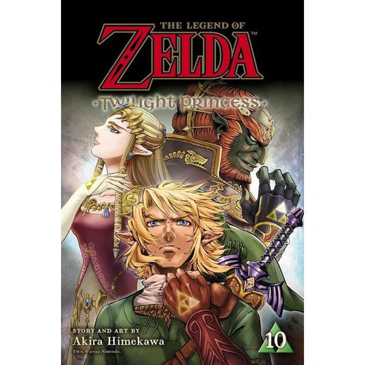 Sensing that total victory and the complete destruction of Hyrule are within his grasp, Ganondorf unleashes his armies. Link, Midna, their friends, and many others they have met on their journey now fight side by side to save the land. Even a former enemy ends up allied with Link as he presses on into the heart of Ganondorf’s stronghold. When Link confronts Ganondorf, defeating him will take every ounce of skill and courage he has…