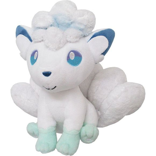 These Alolan Vulpix live on high mountains that remain covered in snow year-round. They live in small packs of two to five individuals, helping one another survive. Alolan Vulpix can freeze anything solid by expelling breath at a temperature of −58 degrees Fahrenheit (−50° C) from its mouth. It doesn’t fare well in the heat, but when the temperature gets too high, it produces ice from its tail to lower the surrounding temperature.