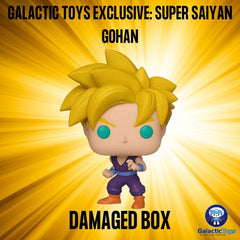 DAMAGED BOX Funko Pop! DBZ Super Saiyan Gohan Galactic Toys Exclusive