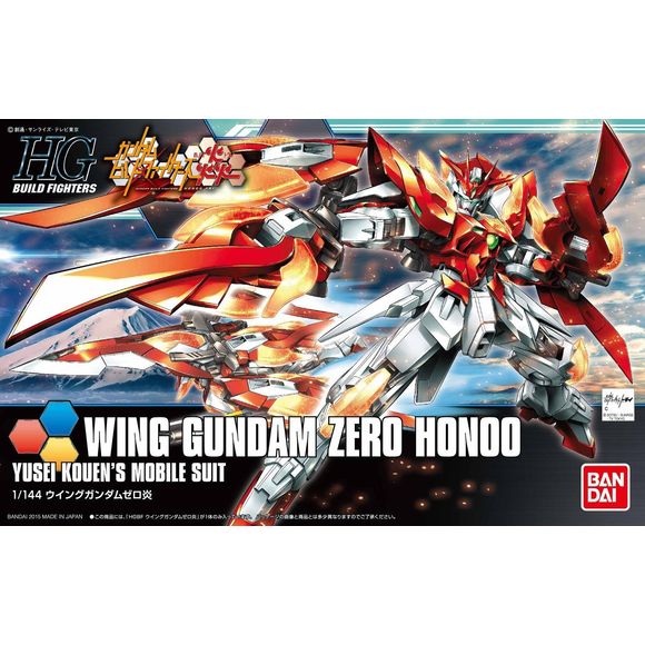 Bandai Hobby HGBF Build Fighters Wing Gundam Zero Flame Honoo HG 1/144 Model Kit | Galactic Toys & Collectibles