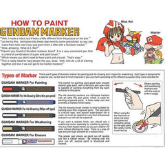 Gunze GSI Creos Mr. Hobby Gundam Marker Basic Set (6 Markers)