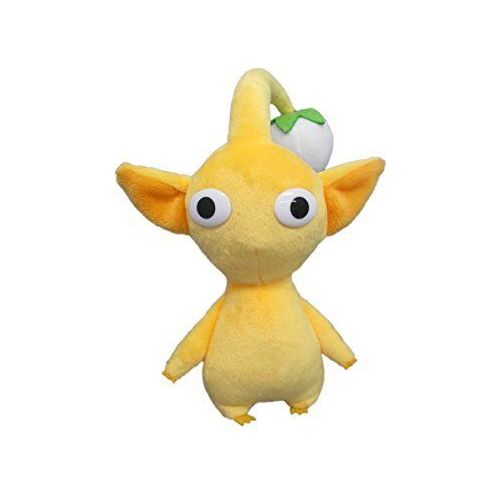 From the popular "Pikmin" series of games, here's a cute plush toy of a yellow Pikmin! He's soft and finely made, and would look great displayed with some of the Pikmin plush toys from the same series.   Approximate size  W 4.5" x D 4" x H 6.5"